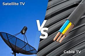 Image result for Satellite TV versus Cable TV