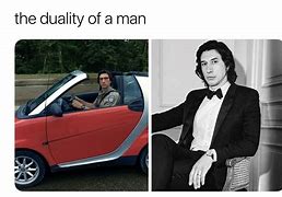 Image result for Adam Driver Smart Car Meme