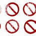 Image result for Prohibition Sign No Background