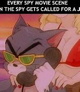 Image result for Tom and Jerry Telephone Meme