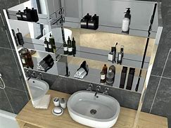 Image result for Bathroom Mirror Storage Cabinet