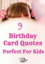 Image result for Birthday Card Quotes for Kids