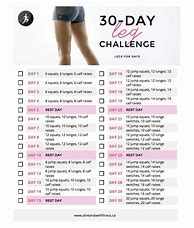 Image result for 30-Day Leg Fitness Challenge