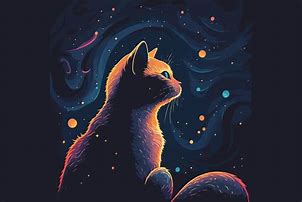 Image result for Purple Galaxy Cat