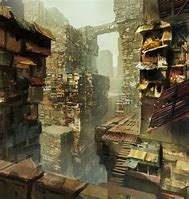 Image result for Futuristic Slums Building
