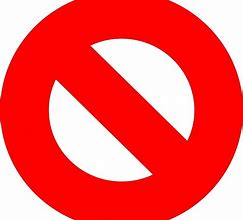 Image result for No Signal Red Circle Small