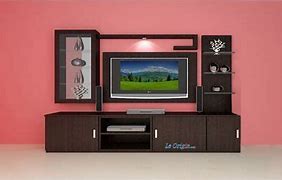 Image result for Black TV Wall Units