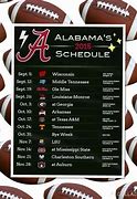Image result for Alabama Football Printable Schedule