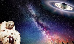 Image result for Christmas Sloth in Space