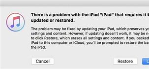 Image result for iPad Won't Restore