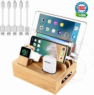 Image result for Multiple Wooden Charging Dock