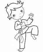 Image result for Karate Coloring Pages