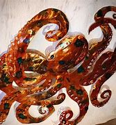 Image result for Metal Sculpture Wall Art Octopus