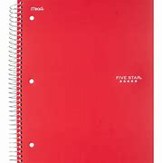 Image result for Lined 5 Subject Notebook