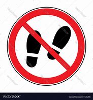 Image result for No Shoes Sign Clip Art