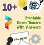 Image result for Puzzles Brain Teasers with Answers