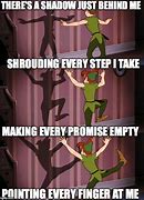 Image result for Peter Pan and Shadow Meme