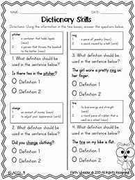 Image result for Grade 3 Dictionary Activity