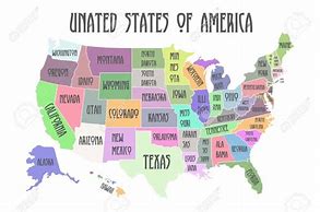 Image result for United States Map with Full Name