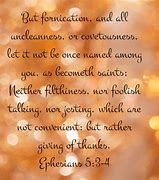 Image result for Ephesians 5:3-4