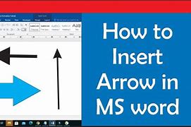 Image result for Microsoft Word Arrow Symbol