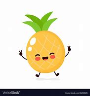 Image result for Smiling Pineapple Cartoon