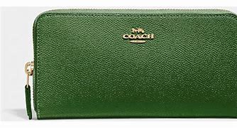 Image result for Coach Green Leather Phone Wallet