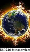 Image result for Earth Exploding