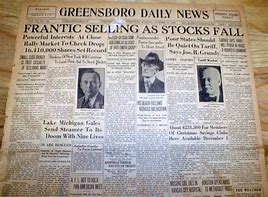 Image result for Stock Market Crash Newspaper