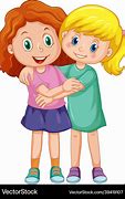 Image result for Girl Hugging Girl Art