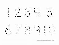 Image result for Traceable Numbers 1-10