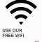 Image result for Wi-Fi Password Sign