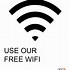 Image result for Wi-Fi Name and Password for Business Sign