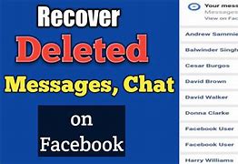 Image result for How to Recover Deleted Facebook Messages