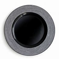 Image result for Black Charger Plates