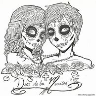 Image result for Cute Skull Coloring Pages