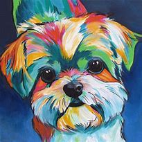 Image result for Colorful Dog Drawings