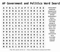 Image result for Politics Word Search PDF