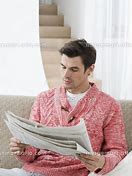 Image result for Man Reading Newspaper Clip Art
