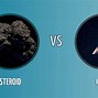 Image result for Meteroid Asteroid/Comet Difference
