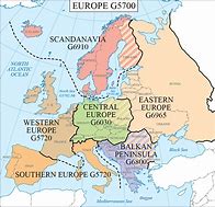 Image result for Western Eastern Central Europe Map
