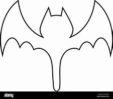 Image result for Outline Bat Face