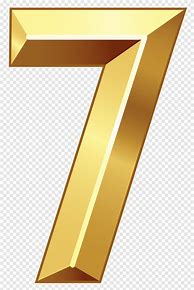 Image result for Gold Number 7 Clip Art