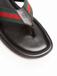 Image result for Black Gucci Flip Flops