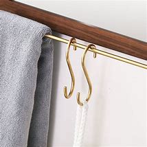 Image result for Solid Brass S Hooks 90 Degree