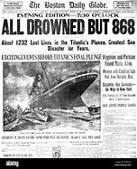 Image result for Paper Titanic Sinking