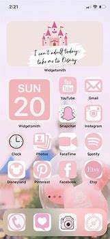 Image result for Pink iOS 14 Home Screen