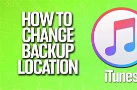 Image result for How to Change the Backup Location of iTunes