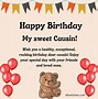 Image result for Happy Birthday Little Cousin