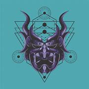 Image result for Purple Demon Mask Drawing
